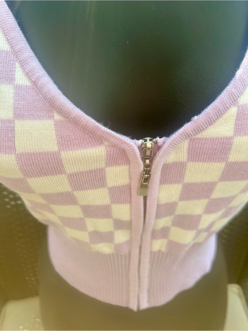 debut Lilac Knit Cropped Top - Picture 2 of 5